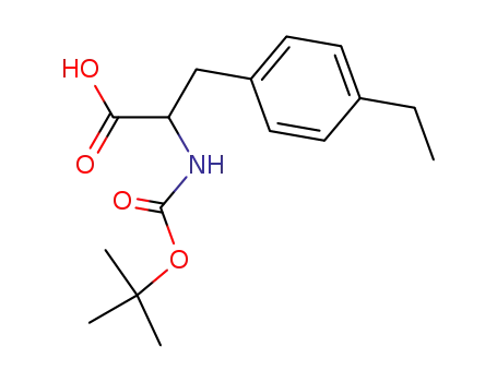 Molecular Structure of 110762-15-7 (DL-Phenylalanine, N-[(1,1-dimethylethoxy)carbonyl]-4-ethyl-)