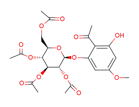Molecular Structure of 24587-98-2 (2',6'-dihydroxy-4'-methoxyacetophenone 2'-O-(2,3,4,6-O-tetraacetyl)-β-D-glucopyranoside)