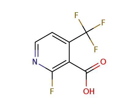 Molecular Structure of 1040681-74-0 (2-Fluoro-4-(trifluoromethyl)pyridine-3-carboxylicacid)