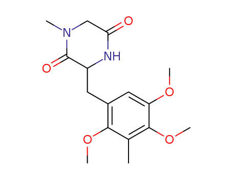 1-methyl-3-(2,4,5-trimethoxy-3-methylphenylmethyl)-2,5-piperazinedione