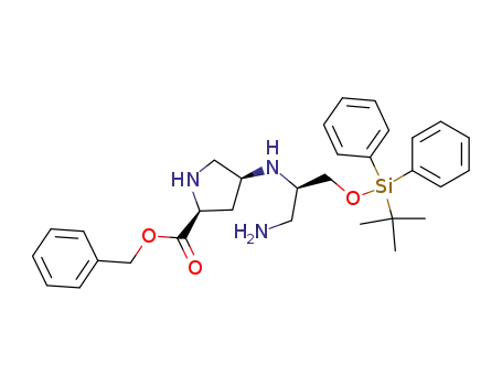 N-[(2S,4S)-4-[2-(benzyloxycarbonyl)pyrrolidinyl]]-(1R)-[(tert-butyldiphenylsilyloxy)methyl]-2-aminoethylamine