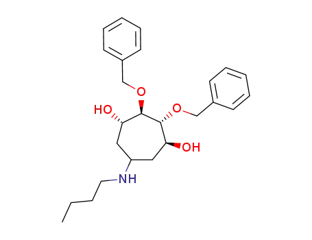 N-([3S,4R,5R,6S]-4,5-di-O-benzyl-3,4,5,6-tetrahydroxycycloheptanyl)-N-butylamine