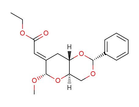 Methyl 4,6-O-Benzylidene-2-C-((E)-carbethoxymethylene)-2,3-dideoxy-α-D-erythro-hexopyranoside