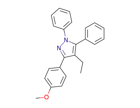 1,5-DIPHENYL-4-ETHYL-3-(4-METHOXYPHENYL)-1H-PYRAZOLE