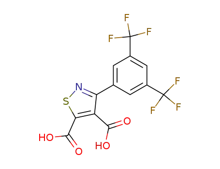 3-(3,5-bis-trifluoromethyl-phenyl)-isothiazole-4,5-dicarboxylic acid