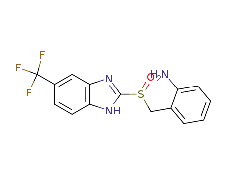 Molecular Structure of 106747-24-4 (2-?[[(5-(trifluoromethyl)-1H-benzimidazol-2-yl)sulfinyl]methyl]benzenamine;)