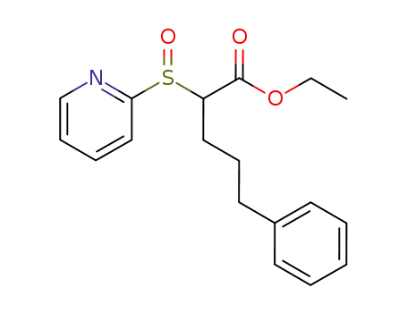 ethyl 5-phenyl-2-(pyridine-2'-sulfinyl)pentanoate