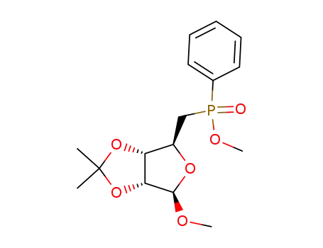 methyl 5-deoxy-2,3-O-isopropylidene-5-C-<methoxy(phenyl)phosphinyl>-β-D-ribofuranoside