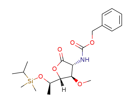(3R,4R,5S,1'R)-3-[N-(benzyloxycarbonyl)amino]-5-[1-(isopropyldimethylsilanyloxy)ethyl]-4-methoxytetrahydrofuran-2-one