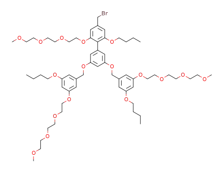 4-bromomethyl-6-butoxy-3',5'-bis-(3-butoxy-5-{2-[2-(2-methoxy-ethoxy)-ethoxy]-ethoxy}-benzyloxy)-2-{2-[2-(2-methoxy-ethoxy)-ethoxy]-ethoxy}-biphenyl