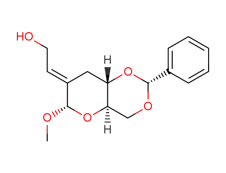 Methyl 4,6-O-Benzylidene-2,3-dideoxy-2-C-((hydroxymethyl)methylene)-α-D-erythro-hexopyranoside