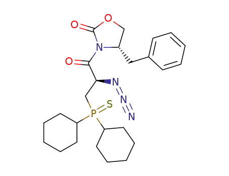 (S)-3-[(R)-2-Azido-3-(dicyclohexyl-phosphinothioyl)-propionyl]-4-benzyl-oxazolidin-2-one