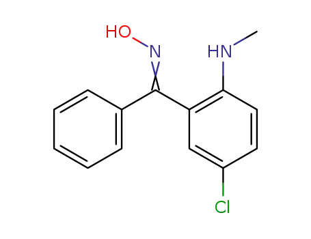 Molecular Structure of 61929-66-6 (Methanone, [5-chloro-2-(methylamino)phenyl]phenyl-, oxime)