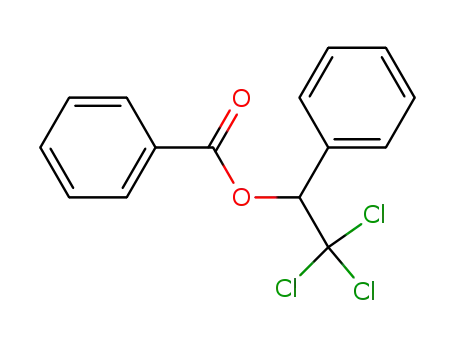 Molecular Structure of 31644-71-0 (Benzoic acid 1-phenyl-2,2,2-trichloroethyl ester)