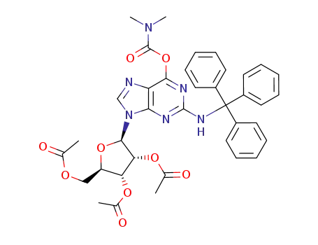 Guanosine, N-(triphenylmethyl)-, 2',3',5'-triacetate
6-(dimethylcarbamate)