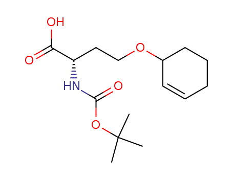 Molecular Structure of 374558-58-4 (N-(tert-butoxycarbonyl)-O-(cyclohexene-3-yl)-L-homo-serine)