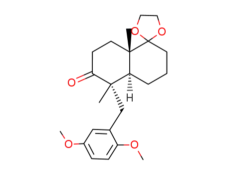 (1S,4aS)-(+)-trans-1α-[(2,5-dimethoxyphenyl)methyl]-1β,4aβ-dimethyl-5-(2-methyl-1,3-dioxolan-2-yl)-hexahydro-2,5(3H,6H)-naphthalenedione