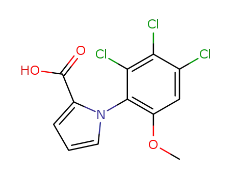 1-(2,3,4-trichloro-6-methoxyphenyl)-1H-pyrrole-2-carboxylic acid
