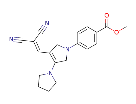 Benzoic acid,
4-[3-(2,2-dicyanoethenyl)-2,5-dihydro-4-(1-pyrrolidinyl)-1H-pyrrol-1-yl]-,
methyl ester