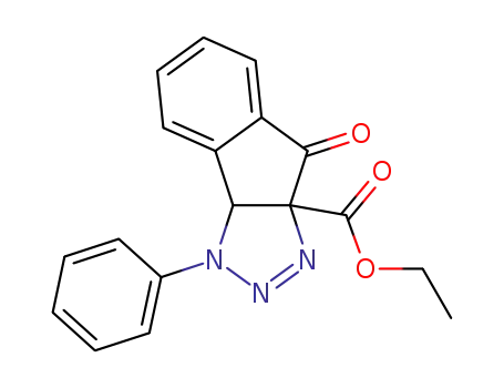 Ethyl 8-oxo-3-phenyl-3a,8-dihydro-3H-indeno<1,2-d><1,2,3>triazole-8a-carboxylate