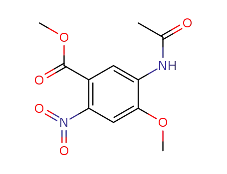3-acetamido-4-methoxy-6-nitrobenzoic acid methyl ester