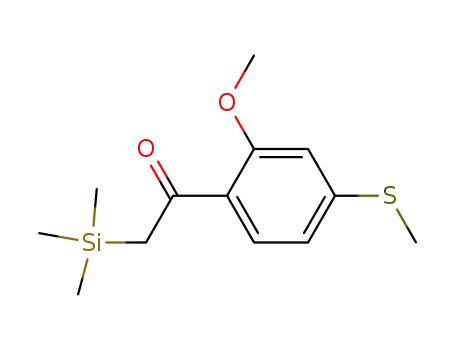 2-methoxy-4-(methylthio)-α-(trimethylsilyl)acetophenone