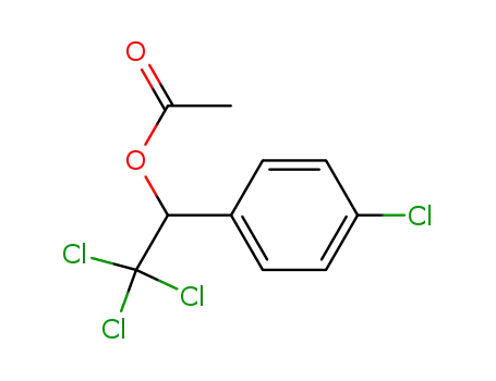 Molecular Structure of 63252-99-3 (2,2,2-trichloro-1-(4-chlorophenyl)ethyl acetate)