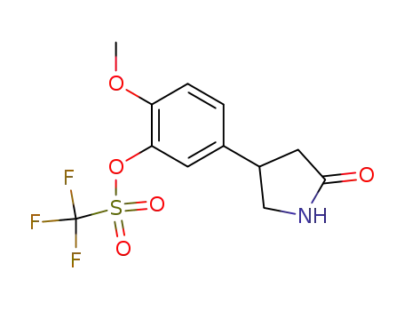 4-(4-methoxy-3-trifluormethanesulfonyloxyphenyl)-pyrrolidin-2-one