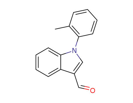 Molecular Structure of 196496-26-1 (1-(2-methylphenyl)indole-3-carboxaldehyde)
