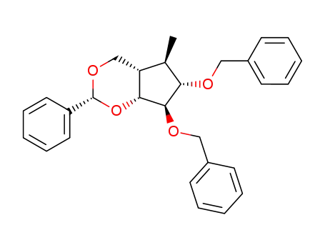 <(2R)-(2α,4aβ,5β,6α,7β,7aβ)>-Hexahydro-5-methyl-2-phenyl-6,7-bis(phenylmethoxy)cyclopenta-1,3-dioxin