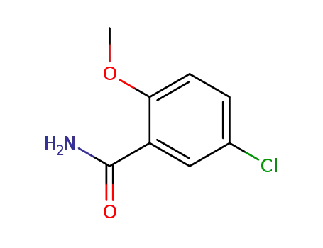 Molecular Structure of 23068-80-6 (5-chloro-2-methoxybenzamide)