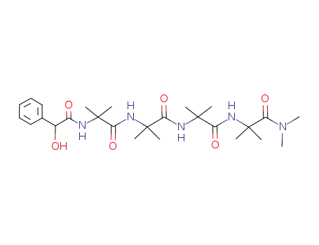 (+/-)-2-<2-<2-<2-(2-hydroxy-2-phenylacetamido)-2-methylpropionamido>-2-methylpropionamido>-2-methylpropionamido>-N,N,2-trimethylpropionamid