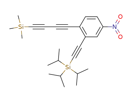 4-nitro-2-[(triisopropylsilyl)ethynyl]-1-[4-(trimethylsilyl)-1,3-butadiynyl]benzene