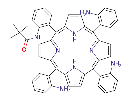 (α,α,α,α,)-5-<o-<(2,2-dimethyl-1-oxopropyl)amino>-phenyl>-10,15,20-tris(o-aminophenyl)-21H,23H-porphine