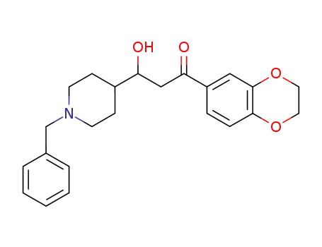 3-(1-benzylpiperidin-4-yl)-1-(2,3-dihydrobenzo<1,4>dioxin-6-yl)-3-hydroxypropan-1-one