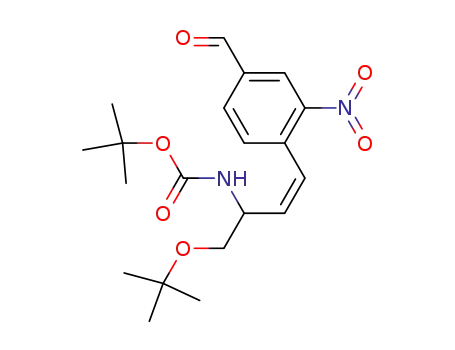 [(Z)-1-tert-Butoxymethyl-3-(4-formyl-2-nitro-phenyl)-allyl]-carbamic acid tert-butyl ester