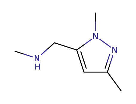 Molecular Structure of 852227-87-3 (N-[(1,3-DIMETHYL-1H-PYRAZOL-5-YL)METHYL]-N-METHYLAMINE)