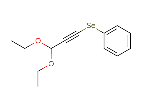 Molecular Structure of 163189-52-4 (Benzene, [(3,3-diethoxy-1-propynyl)seleno]-)