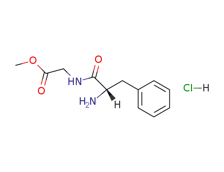 Molecular Structure of 7625-59-4 (Glycine, N-L-phenylalanyl-, methyl ester, monohydrochloride)