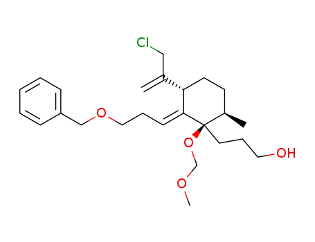 (1R,3R,6R)-3-[1-(chloromethyl)ethenyl]-2-[(E)-3-benzyloxypropylidene]-1-(methoxymethoxy)-6-methylcyclohexane propanol