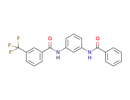 C<sub>21</sub>H<sub>15</sub>F<sub>3</sub>N<sub>2</sub>O<sub>2</sub>