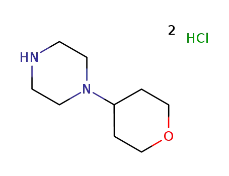 Molecular Structure of 790223-65-3 (1-(TETRAHYDRO-PYRAN-4-YL)-PIPERAZINE DIHYDROCHLORIDE)