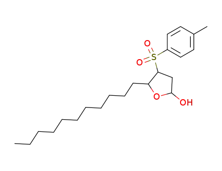 2-Furanol, tetrahydro-4-[(4-methylphenyl)sulfonyl]-5-undecyl-