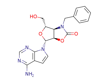 4-amino-7-[3-(benzylamino)-3-N,2-O-carbonyl-3-deoxy-β-D-ribofuranosyl]pyrrolo[2,3-d]pyrimidine