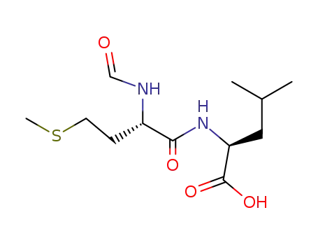 Molecular Structure of 18321-99-8 (L-Leucine, N-(N-formyl-L-methionyl)-)
