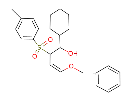 Cyclohexanemethanol,
a-[1-[(4-methylphenyl)sulfonyl]-3-(phenylmethoxy)-2-propenyl]-, (Z)-