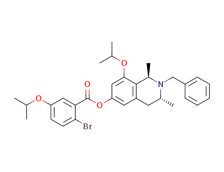 (1'R,3'R)-N-benzyl-8'-isopropoxy-1',3'-dimethyl-1',2',3',4'-tetrahydroisoquinolin-6'-yl 2-bromo-5-isopropoxy-1-benzoate