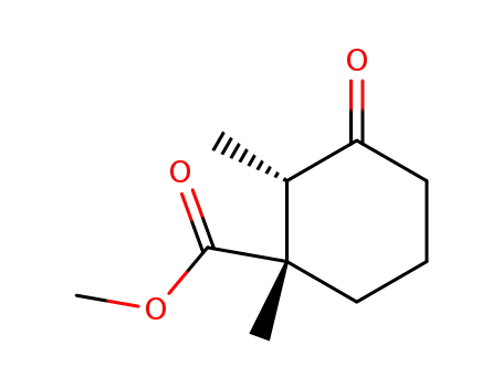 (2S,3S)-3-carbomethoxy-2,3-dimethylcyclohexan-1-one