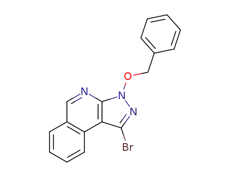 Molecular Structure of 351058-11-2 (3-benzyloxy-1-bromo-3H-pyrazolo[3,4-c]isoquinoline)