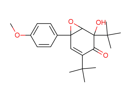 2,6-di-<i>tert</i>-butyl-4,5-epoxy-6-hydroxy-4-(4-methoxy-phenyl)-cyclohex-2-enone